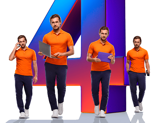 Великолепная четверка Ростелеком в деревня Косотуриха (Пермский край)